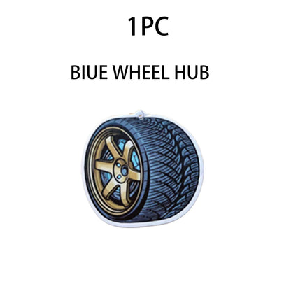 Wheel-shaped Japanese car air freshener, hanging air freshener, perfume fragrance