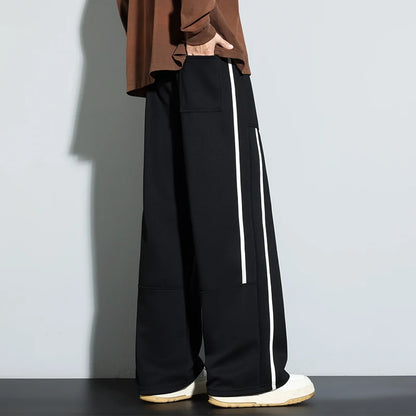 2025 Men Sweatpants Baggy Joggers Cotton Korean Sports Pants  Neutral Loose Outdoor Jogger Fitness Trouser