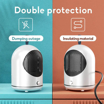 500W Desktop Heater Silent Electric Heater Suitable for Home Office and Small Portable Heater