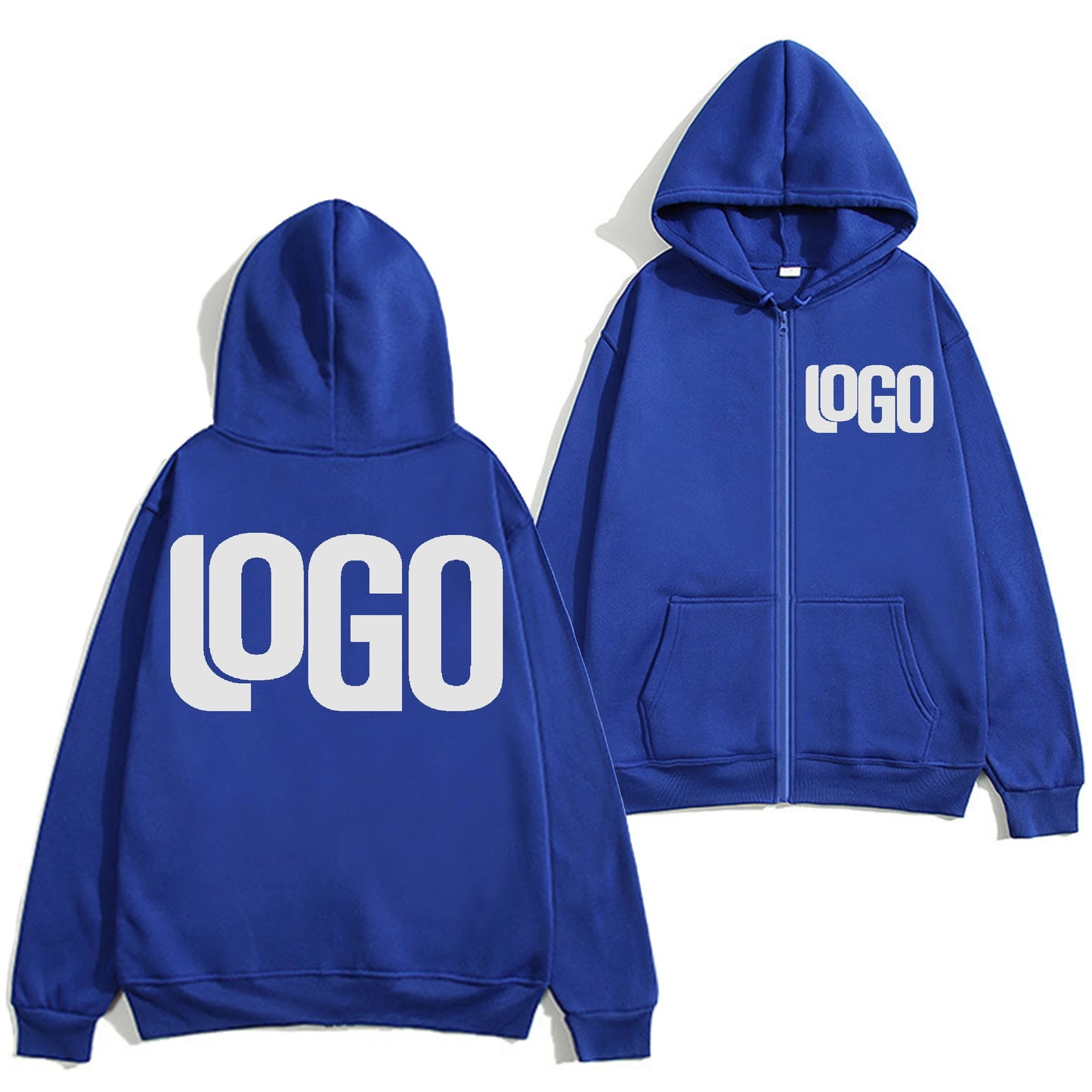Zipper Hooded Cardigan Sweatshirt Jacket, New Fashion, Anytime, Anywhere Design Brand Logo/Custom Image Replication
