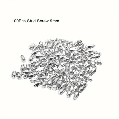 4*12/4*9mm non-slip skid nails Non-slip wheel tires 100PCs for cars motorcycles bicycles cars winter emergency