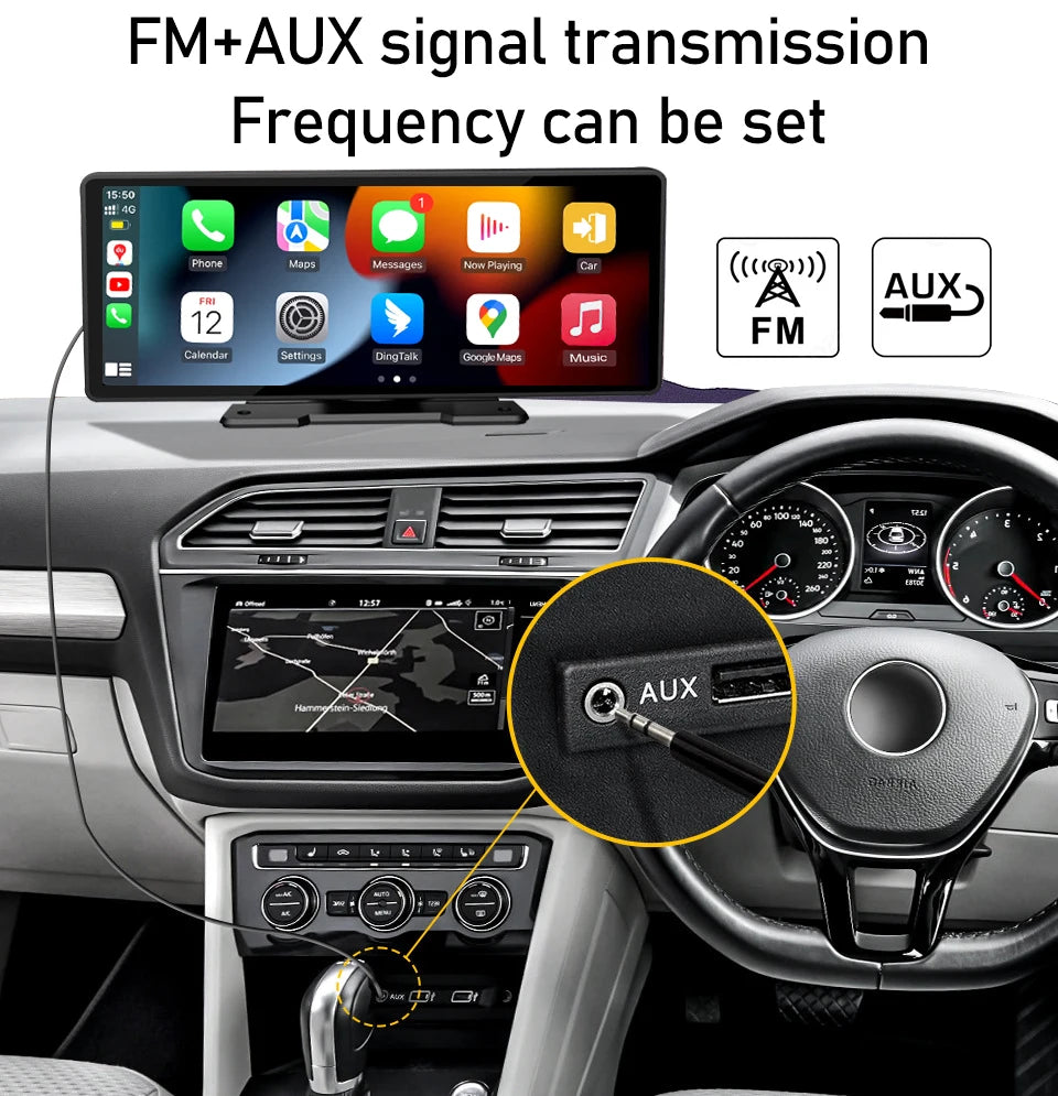 10.26” QLED Screen Universal autoradio MP5 Car Radio MultimediaI  WIFI Wireless Carplay Android Auto for Apple Or Android