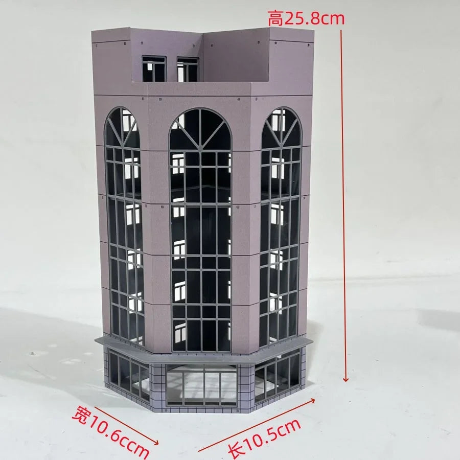 HO Scale 1/87 City Sand Table Train Scene Plastic Assembly Building Model Diy  Toy