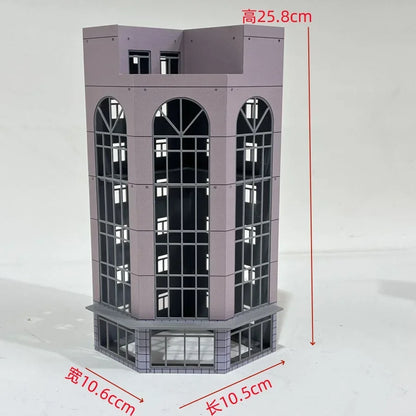 HO Scale 1/87 City Sand Table Train Scene Plastic Assembly Building Model Diy  Toy