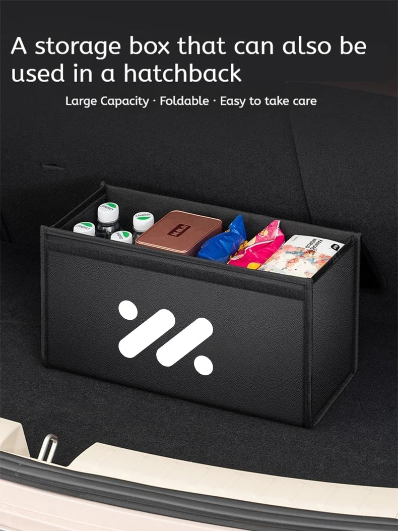 Car Trunk Storage Box Organizer Stowing Tidying Container Bag For IM LS7 L7 L6 LS6 IM6 IM5 LS9 2025 Leather Storage Accessories