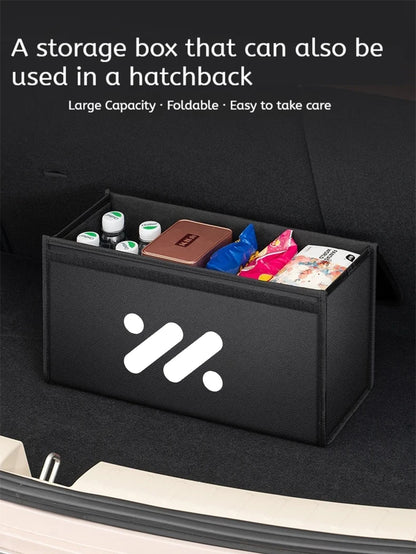 Car Trunk Storage Box Organizer Stowing Tidying Container Bag For IM LS7 L7 L6 LS6 IM6 IM5 LS9 2025 Leather Storage Accessories