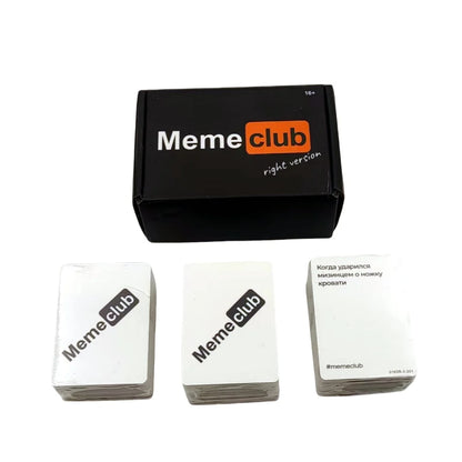 Meme Club, Interactive Tabletop Game, Card Game Suitable for Company Gatherings, Holiday Gifts.