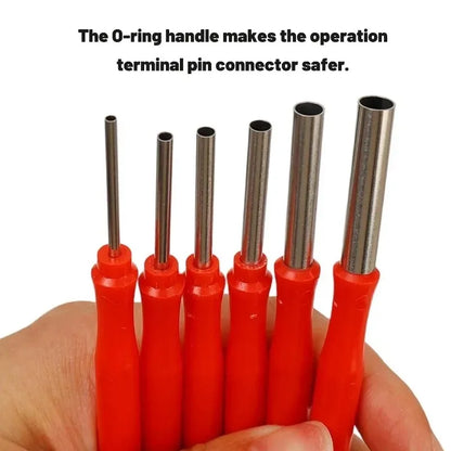 Red Terminal Removal Tool Kit Electrical Connector Pin Removal Auto Automatic Transmission Cable Plug Removal Tool Accessories