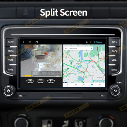 GRANDnavi Android13 Car Radio GPS For VW Volkswagen Skoda Octavia Golf 5 6 Touran Passat B6 Polo Jetta 2Din Multimedia Player