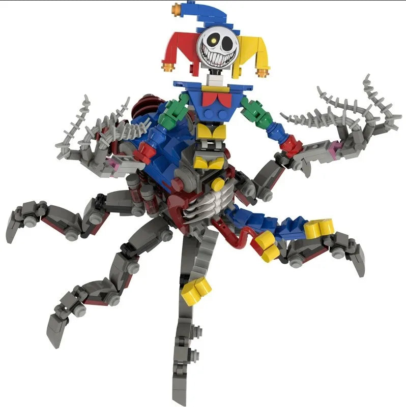 Moc Bobble Game Time 5 Joker Spidert  Building Block Assembly Small Particle Figurine Model Ornament Handmade Toy