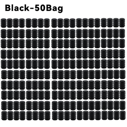 Silver Black Blue Aluminum Alloy Car Valve Cores Tire Valves Caps Air Pump Caps Tuning Products Accessories Replacement