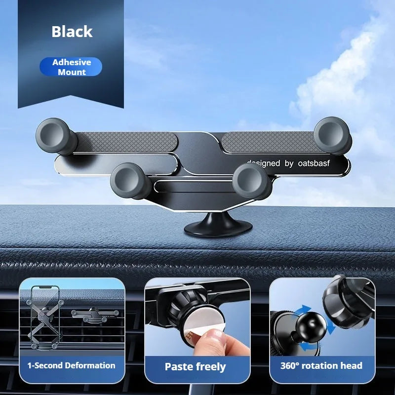 Eary Phone Holders for Your Car With Metal Hook Clip Air Vent Phone Stand Car Mount With 360°Rotating Fits for iPhone Samsung