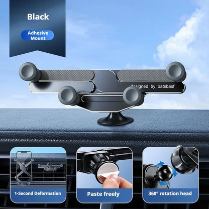 Eary Phone Holders for Your Car With Metal Hook Clip Air Vent Phone Stand Car Mount With 360°Rotating Fits for iPhone Samsung