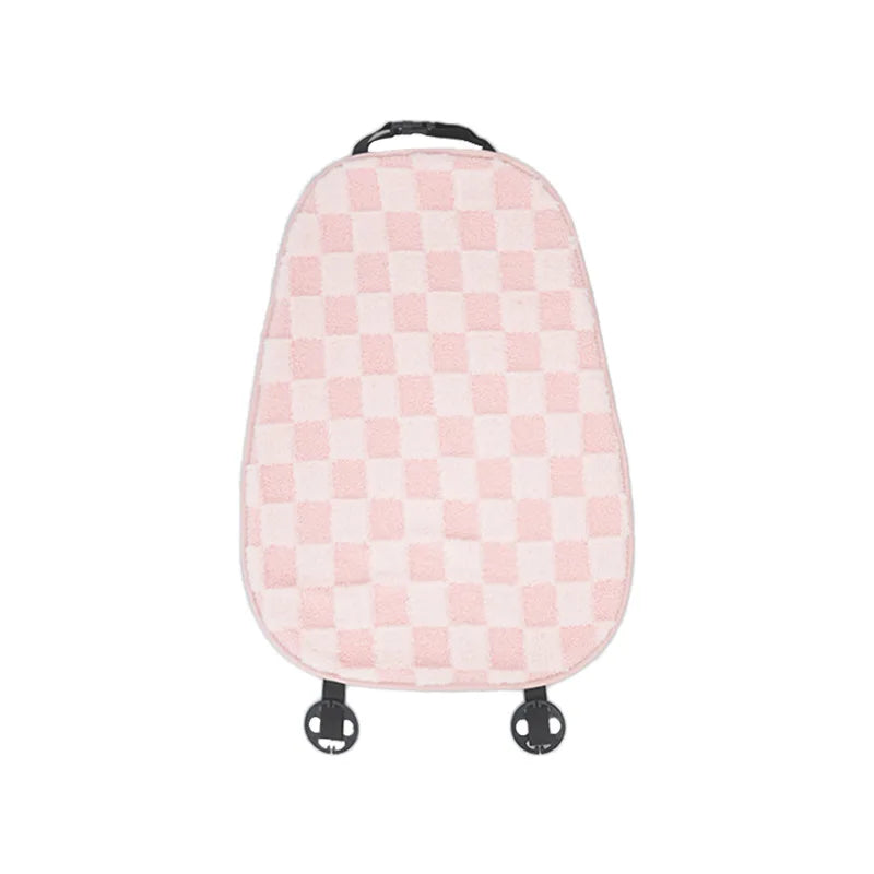 Pink Car Seat Cushion Covers Winter Thick Warm Anti-Slip Plush Comfortable Simple Design Car Seat Cover Seat Accessories