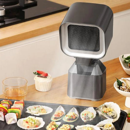 Portable Range Hood Retractable Desktop Cooker Hood with 2 Speed Exhaust Fan and Oil Cup for Barbecue Party Hot Pot