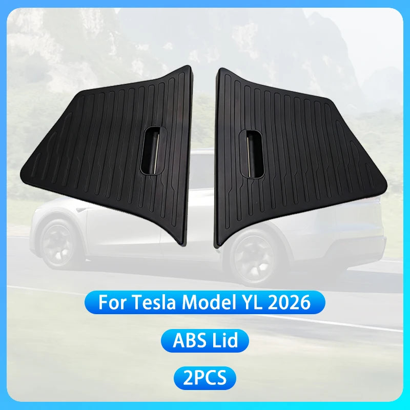 For Tesla New Model YL Launch 2026 Car Trunk Side Storage Box Cover Plate Organizer Car Trunk Side Storage Box Refit Accessories