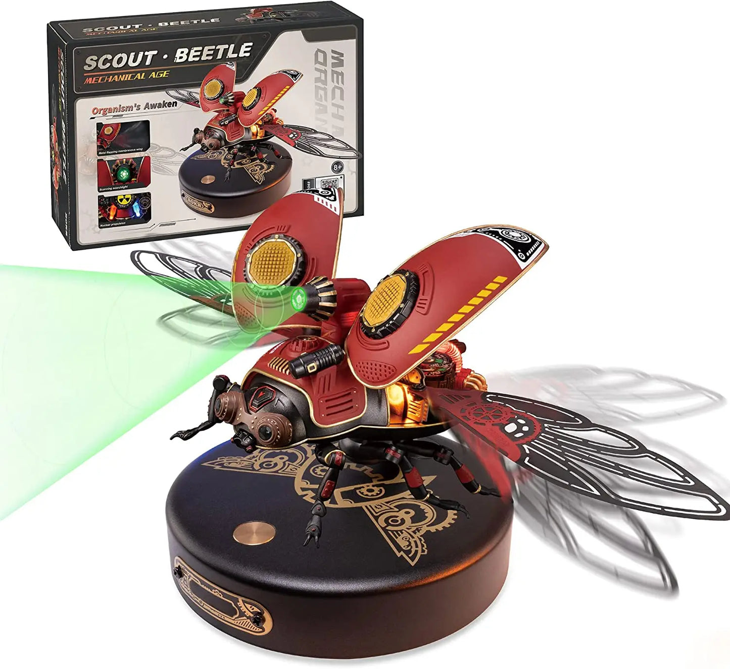 ROKR Adult Plastic Model Kit, 3D Puzzle Scout Beetle, Insect Model, Cyberpunk Decorative Gift Idea (MI02)