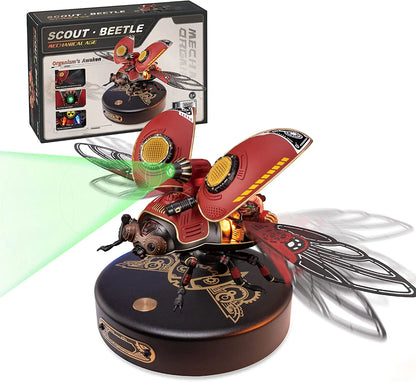 ROKR Adult Plastic Model Kit, 3D Puzzle Scout Beetle, Insect Model, Cyberpunk Decorative Gift Idea (MI02)