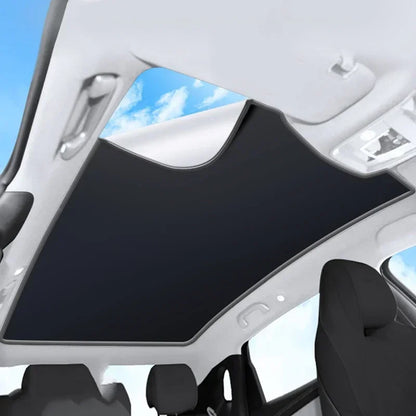 Car Electrostatic Adsorption Sunroof Sunshade For Ford Explorer 2020-2022 2023 Heat Insulation Skylight Sticker Auto Accessories