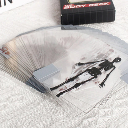 The Body Deck Skeleton Playing Cards Multifunctional Transparent Anatomy Poker Cards Skeletons X-Ray Designs Educational Gift