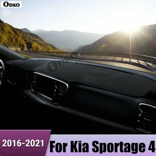 Car Dashboard Cover Sun Shade Avoid Light Mat Instrument Carpets For Kia Sportage 4 QL 2016 2017 2018 2019 2020 2021 Accessories