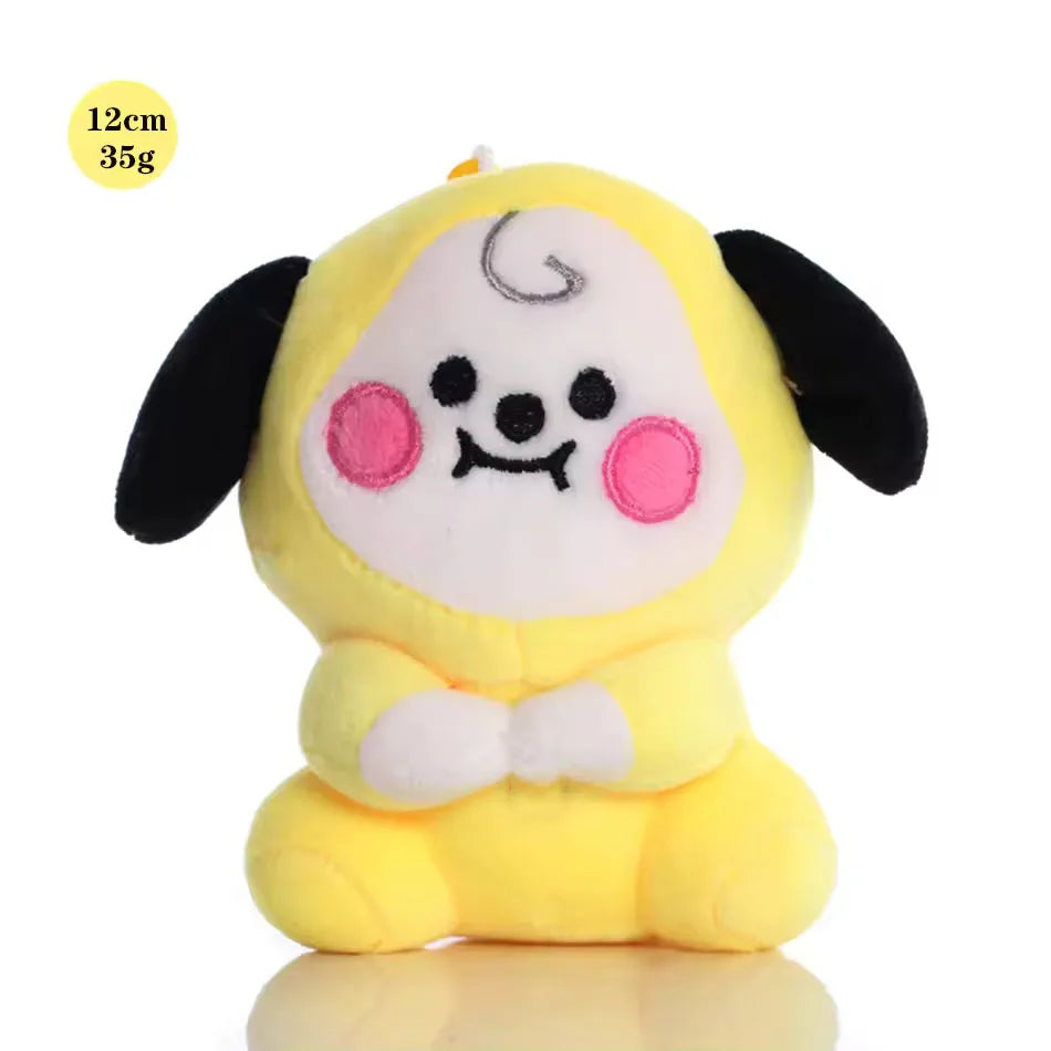 Hot BTed 21Plush Toys Kawaii Mini Keychain Anime Pendant Ornament for Kids 12-22cm Bt Peripherals Soft Stuffed Animals Doll Gift