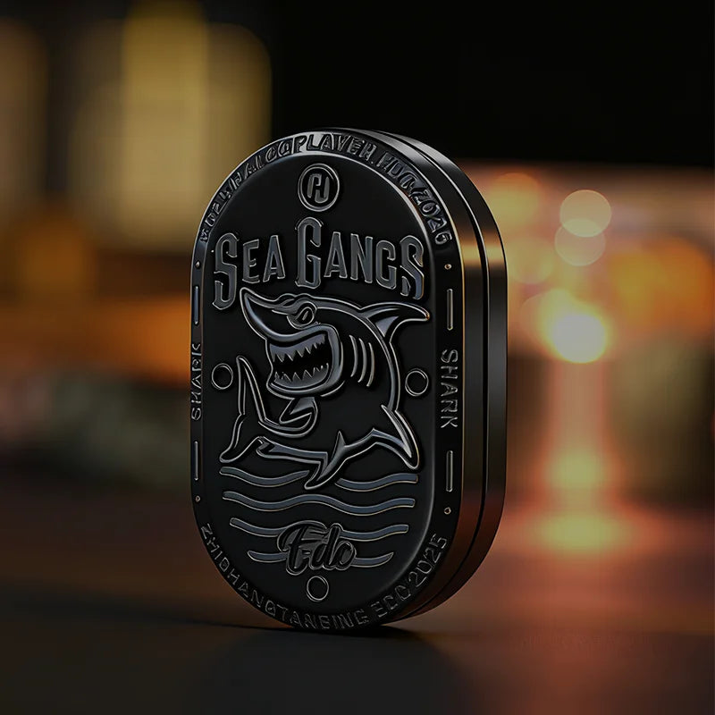 HalooPlayer Sea Shrak Fidget Spinner EDC Fidget Toys Stress Reliever Anti Anxiety Hand Spinner for Adults Kids