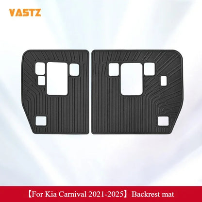 Floor Mats For Kia Carnival 2021-2025 8 Seats All Weather Trunk Mats Full Set Cargo Liner Waterproof Anti-Slip Stain Proof