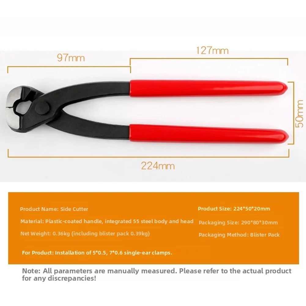 For Automotive Hose Clamp Pliers Alloy Steel with Plastic Handle Designed for Installing and Removing Single Ear Clamps
