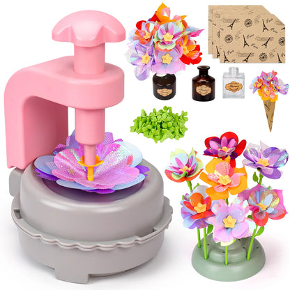Creative DIY Handmade Bouquet for Girls Fabric Handmade Bouquets Flower Arrangement Toy Parents-child Interctive Game for kids
