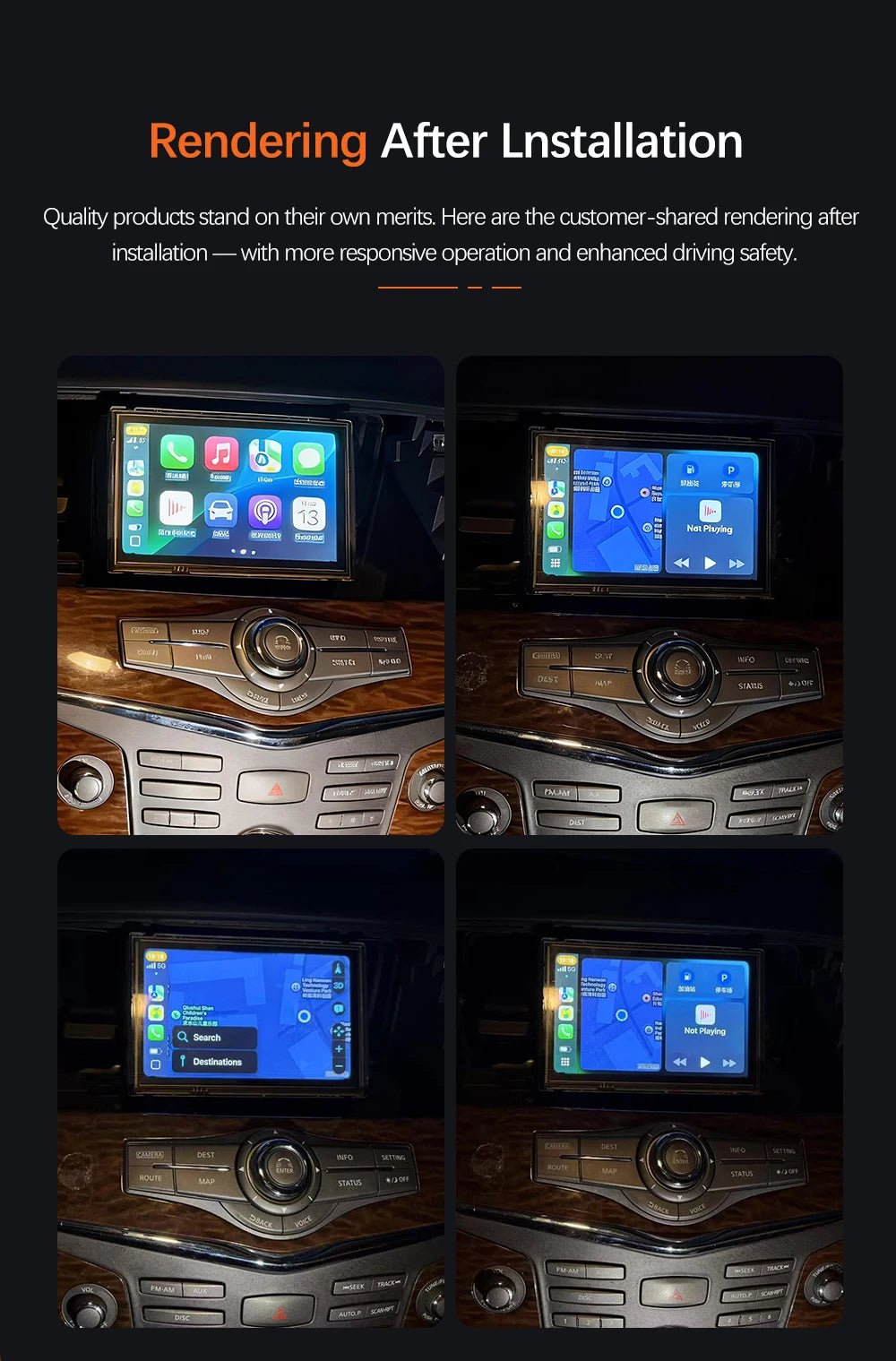 Wireless CarPlay Module For Nissan Pathfinder 2013-2019 QX60 QX70 QX80 Android Auto Car Play