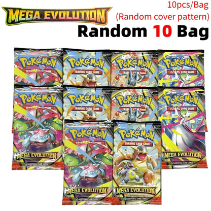 2026 New Pokemon Cards 9+1 Per Pack TCG Mega Evolution Phantasmal Flames Booster Box, English Trading Card Game Collection Set