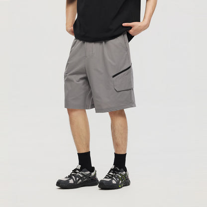 Metersbonwe Men Cargo Bermuda Shorts 2026 Summer New Loose Fit Straight Leg Casual Shorts Outdoor Trendy Waterproof Zipper Short