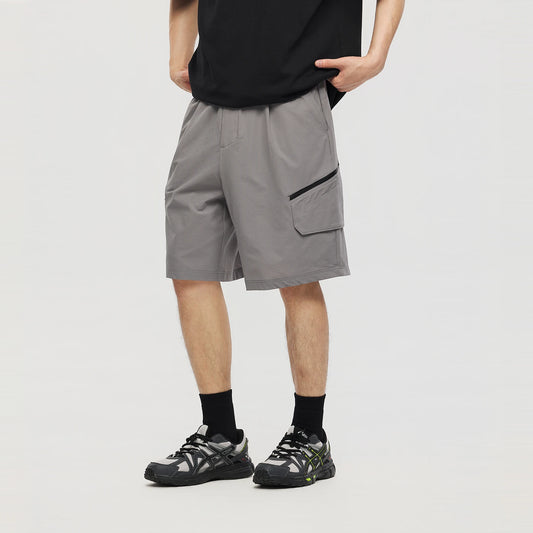 Metersbonwe Men Cargo Bermuda Shorts 2026 Summer New Loose Fit Straight Leg Casual Shorts Outdoor Trendy Waterproof Zipper Short