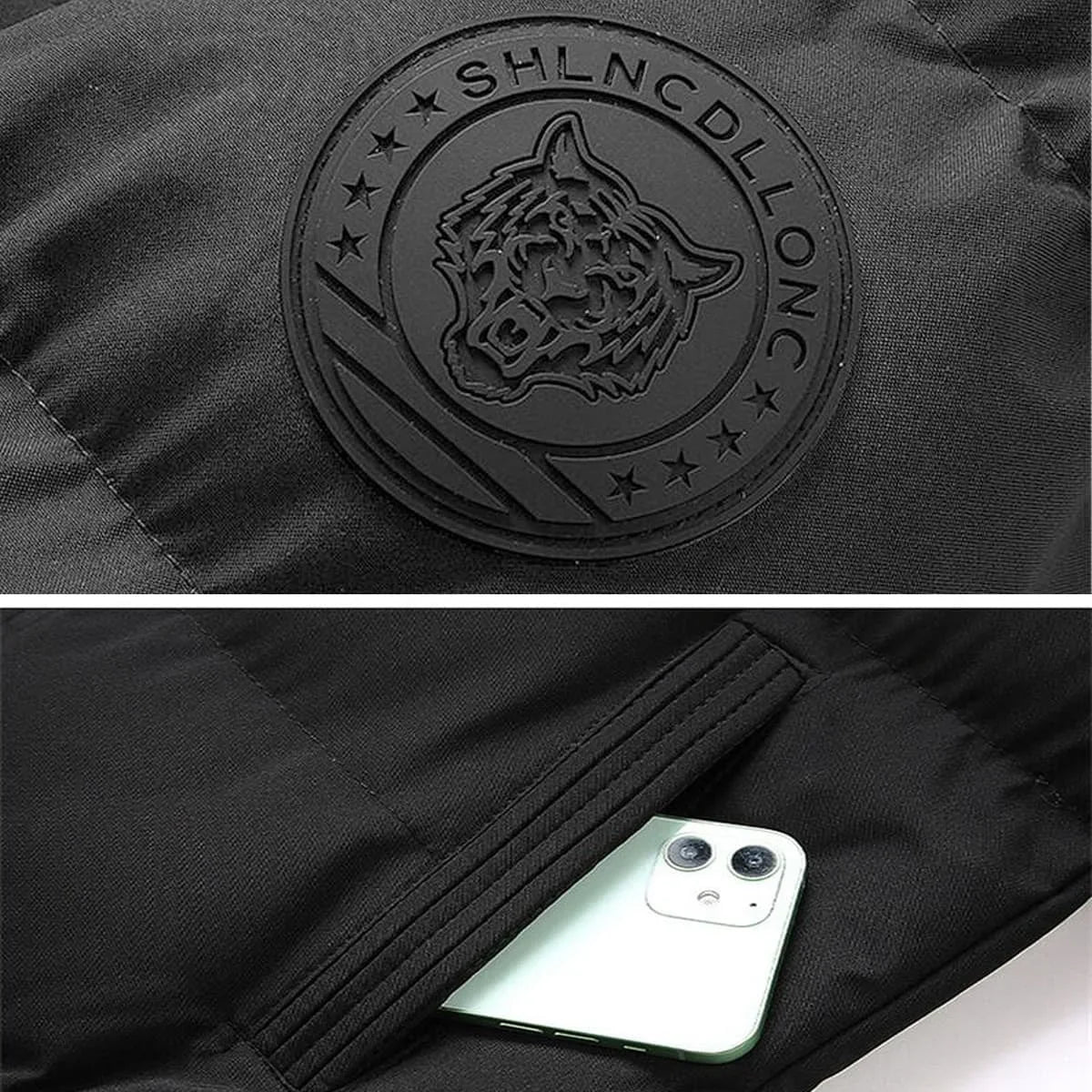 Men's Winter Puffer Jacket Thick Warm Casual down Coat High Quality Lightweight Polyfill Bomber Style Fashionable Outdoor Parka