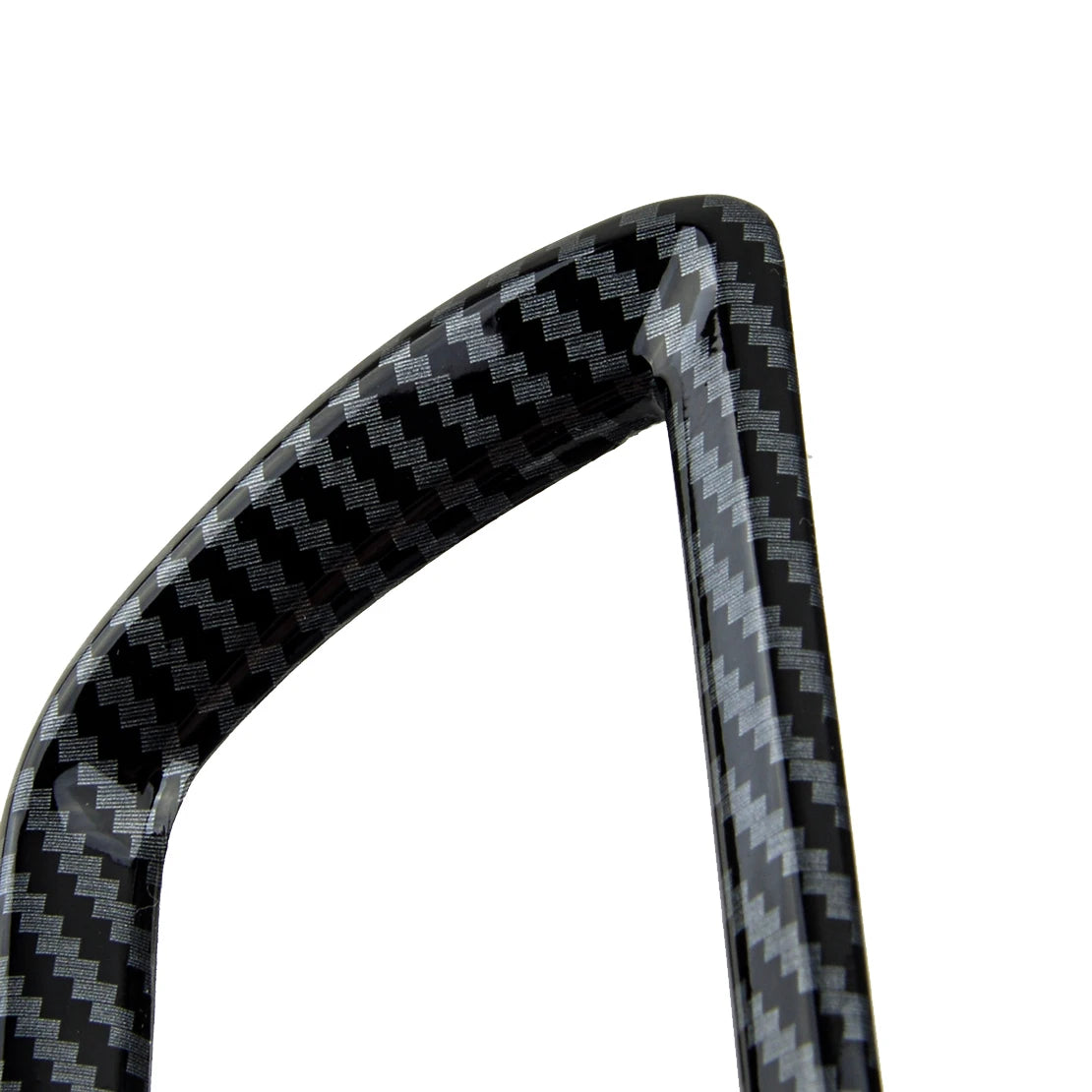 Plastic Middle Air Outlet Vent Cover Trim Frame Decor Fit for Mazda 3 Axela 2014-2016 2017 2018 2019 Black Carbon Fiber Style