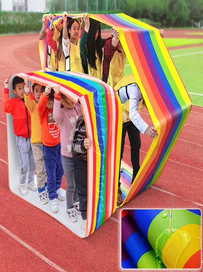 Fun Running Mat Oxford Fabric Roller Learning Team Building Activity Multi person Collaboration Game Youth Adult Outdoor Game