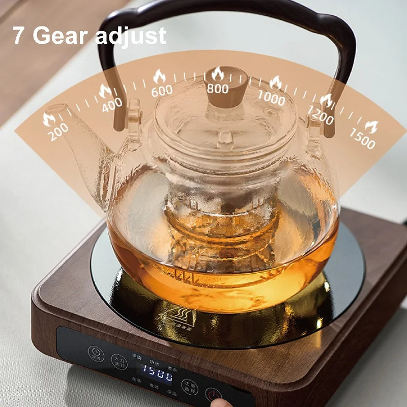 1500W Electric Ceramic Stove Home Timing Coffee Stove Keep Warm Tea Stove Office Temperature Control Tea Maker Multifunction
