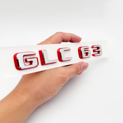 2024 New style Two tone Letters Numbers GLC43 GLC63 GLS63s Emblem for  X253 Car Trunk Nameplate Logo Sticker