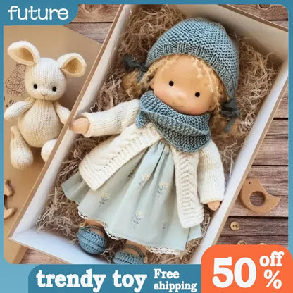 30cm New Waldorf Handmade Cotton Stuffed Plush Doll Kawaii Anime Collection Model Room Decoration Festival Gift Adults Toys