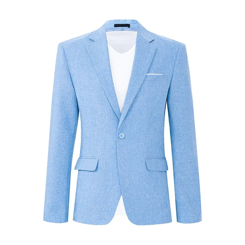 Men's Suit Men's Blazer Men's Summer Casual Suit Blazer Single Button Suit Jacket for Weddings Daily Office Outdoor Occasions