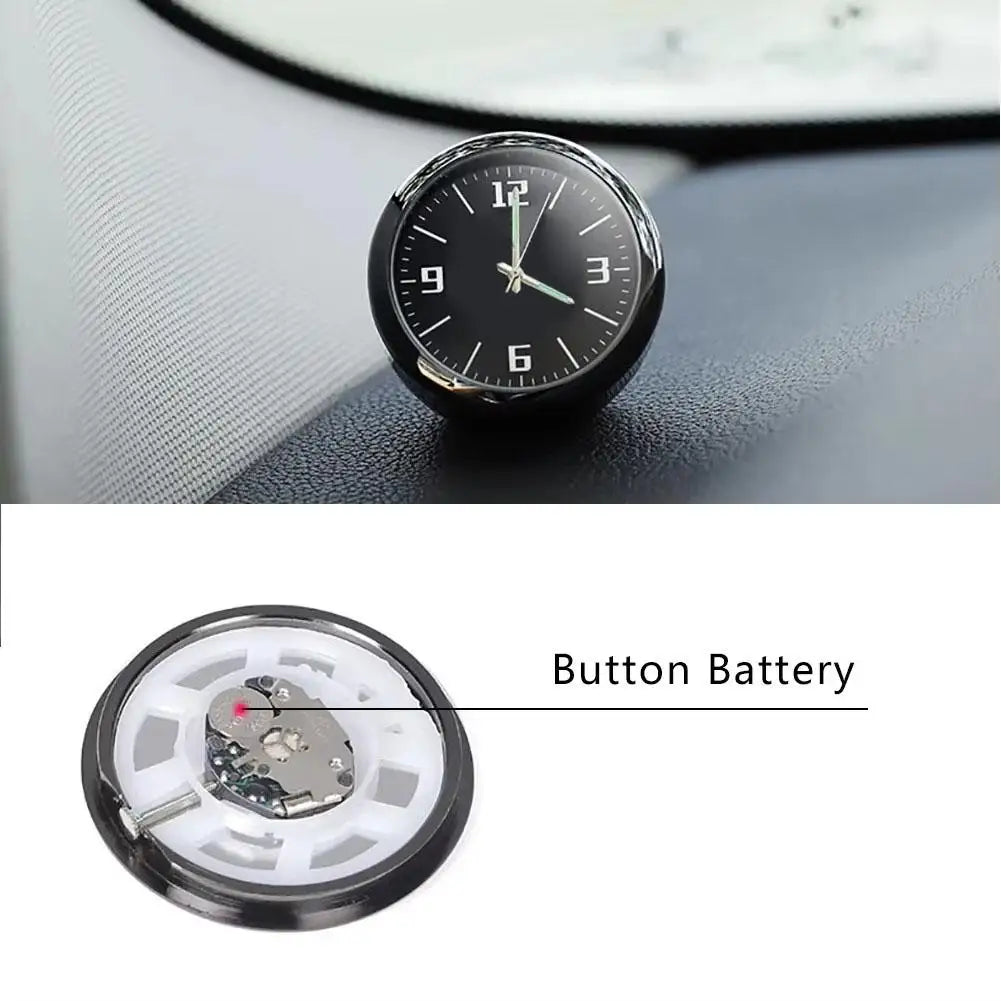 Car Clock Luminous Automobiles Internal Dashboard Stick-On Digital Watch Mechanics Quartz Clocks Auto Decoration