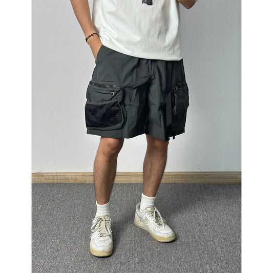 BPStone Self-Substitute Stone 24Ss Multi-Pocket Work Pants Waterproof Functional Loose Straight Outdoor Shorts