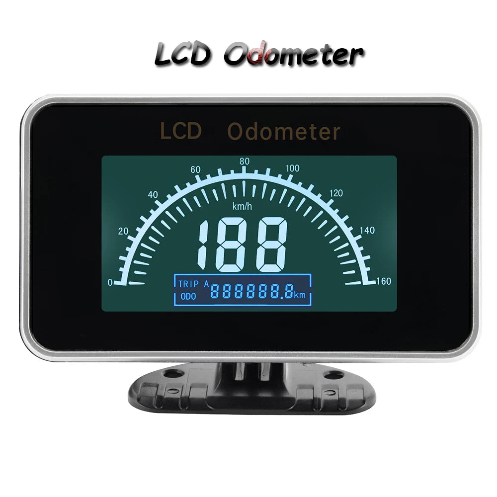 Multi-functional Car Truck LCD Meter 12v Digital Voltmeter / Water Temperature Gauge/RPM Tachometer/Oil Pressure Gauge 1/8NPT