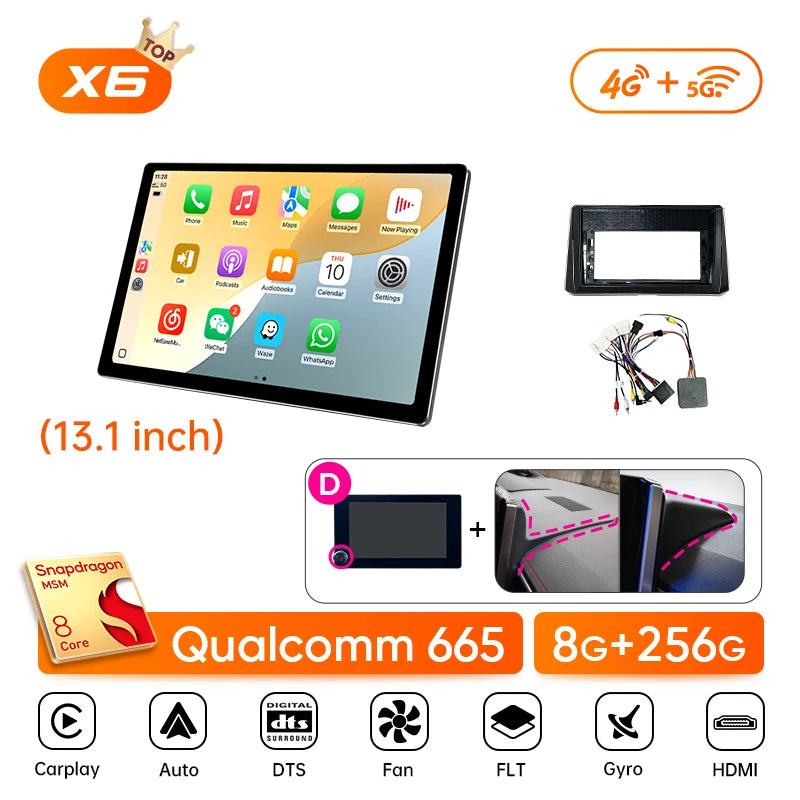 Ainavi 13.1 Inch For Toyota Corolla E210 2019 2020 2022 2023 2025 Car Radio Wireless Carplay Android Auto Car Multimedia Player