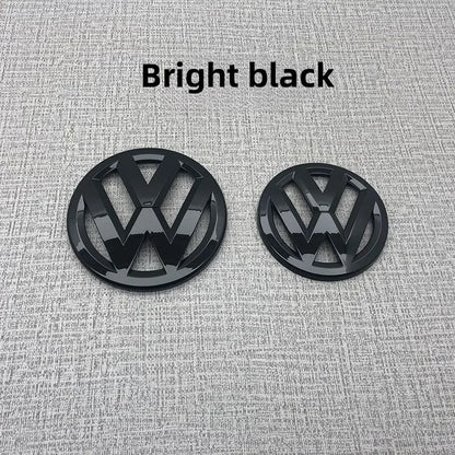 2Pcs Car Front Grill/Rear Emblem Lid Covers Logo Sticker For Volkswagen VW GOLF 5 6 7 8 MK5 MK6 MK7 MK8 POLO Scirocco sportvan