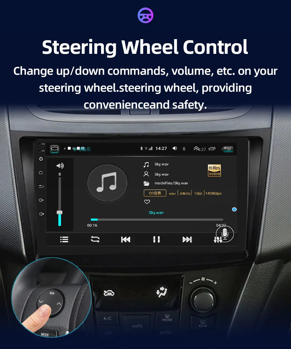 JUNDOF 9" CarPlay 2DIN Android Auto Car Radio Stereo For Suzuki Swift 2011 2012 2013 2014 2015 2016GPS Multimedia Video Player