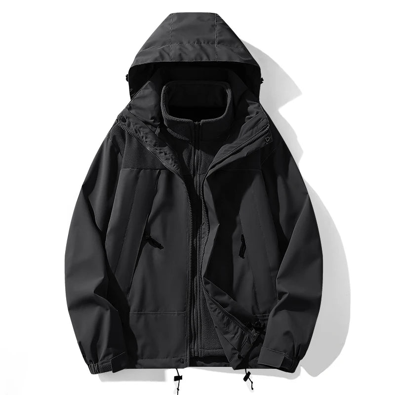 ARC Autumn and Winter Hardshell Jacket for Men and Women Simple Outdoor Sports Mountaineering Tourism Skiing Fashion Jacket