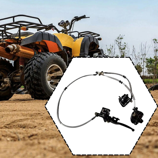 Front Twin Brake Caliper Master Cylinder Assembly, Easy to Install, Go Kart Brake Kit for , Golf Cart Accessories