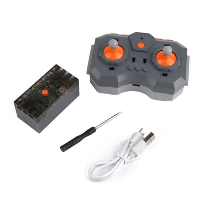 8 Way Remote Control Kit with 4.0 Lithium Battery Box APP Programmable Speed Control for MOC Building Blocks Models